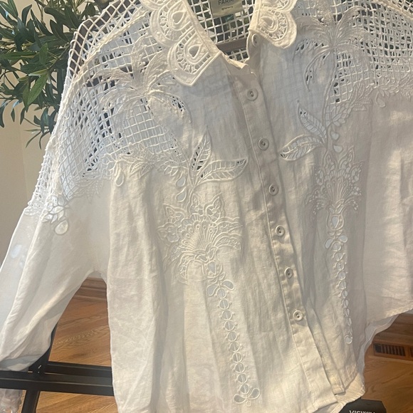 FARM Rio Cream Lace Blouse - Picture 3 of 3